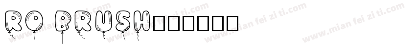 ro brush字体转换